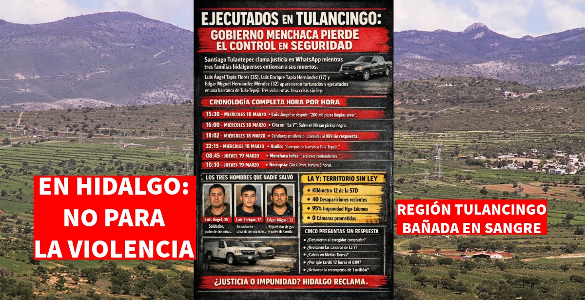 La violencia aumenta en Tulancingo en el valle